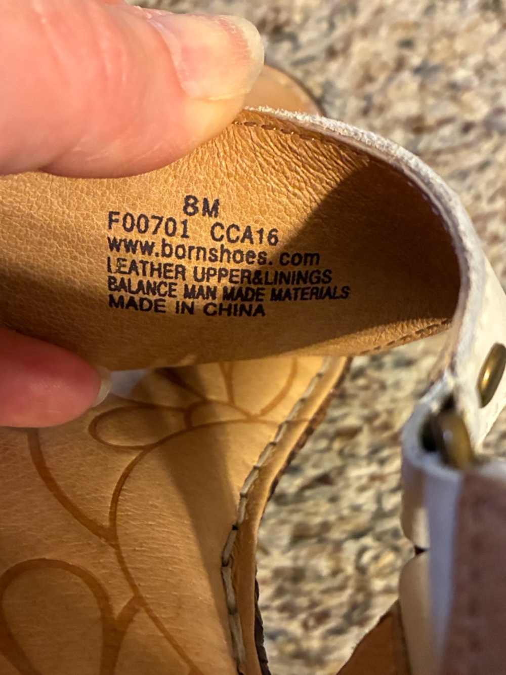 Born Cream Sandals - Picture 3 of 3